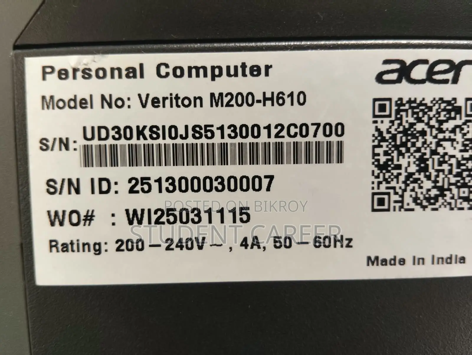 New Desktop Computer Acer 8GB Intel Core i3 SSD 512GB