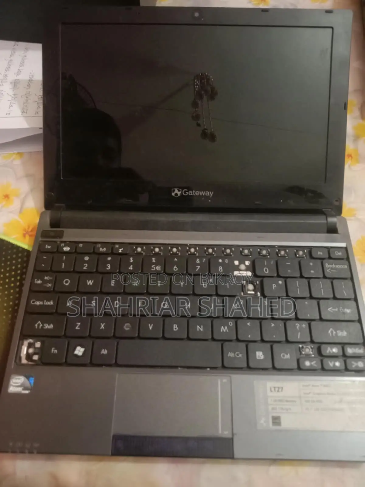 Gateway Laptop 1GB Intel Atom HDD 160GB