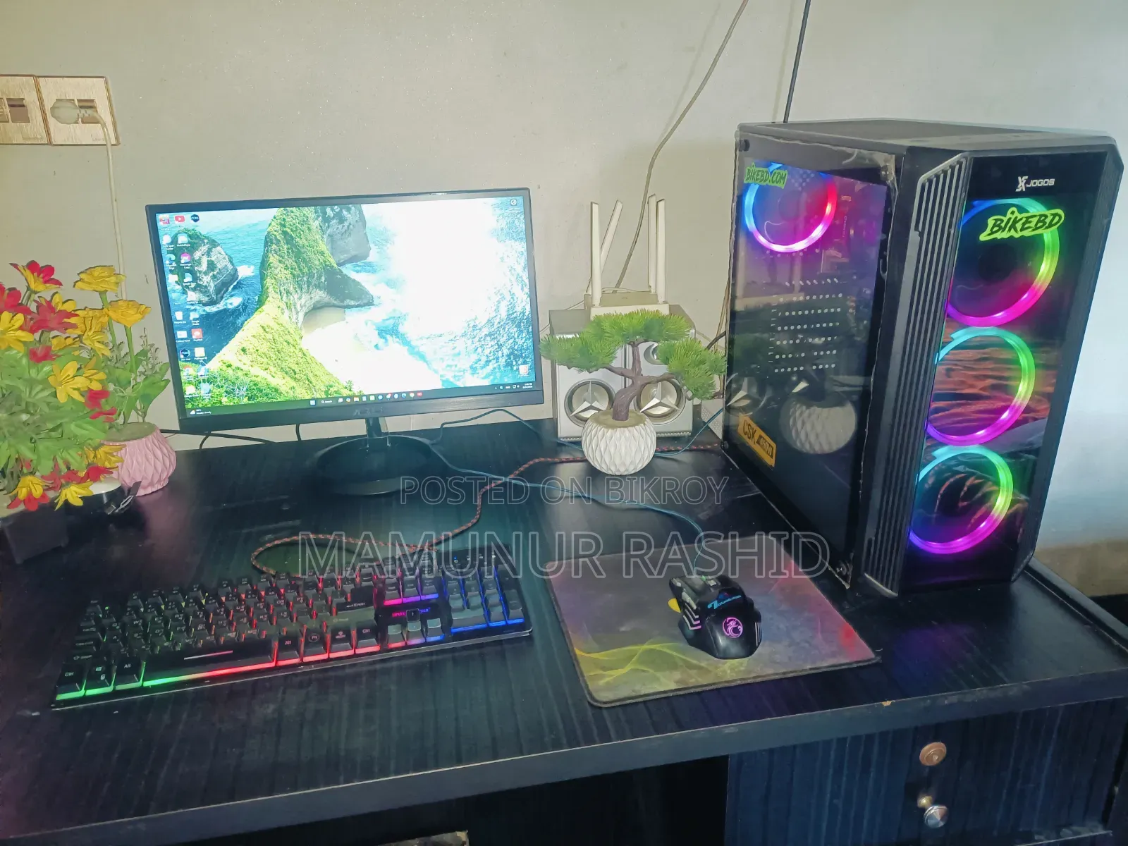 Desktop Computer MSI model 16GB AMD Ryzen 7 HDD+SSD 500GB