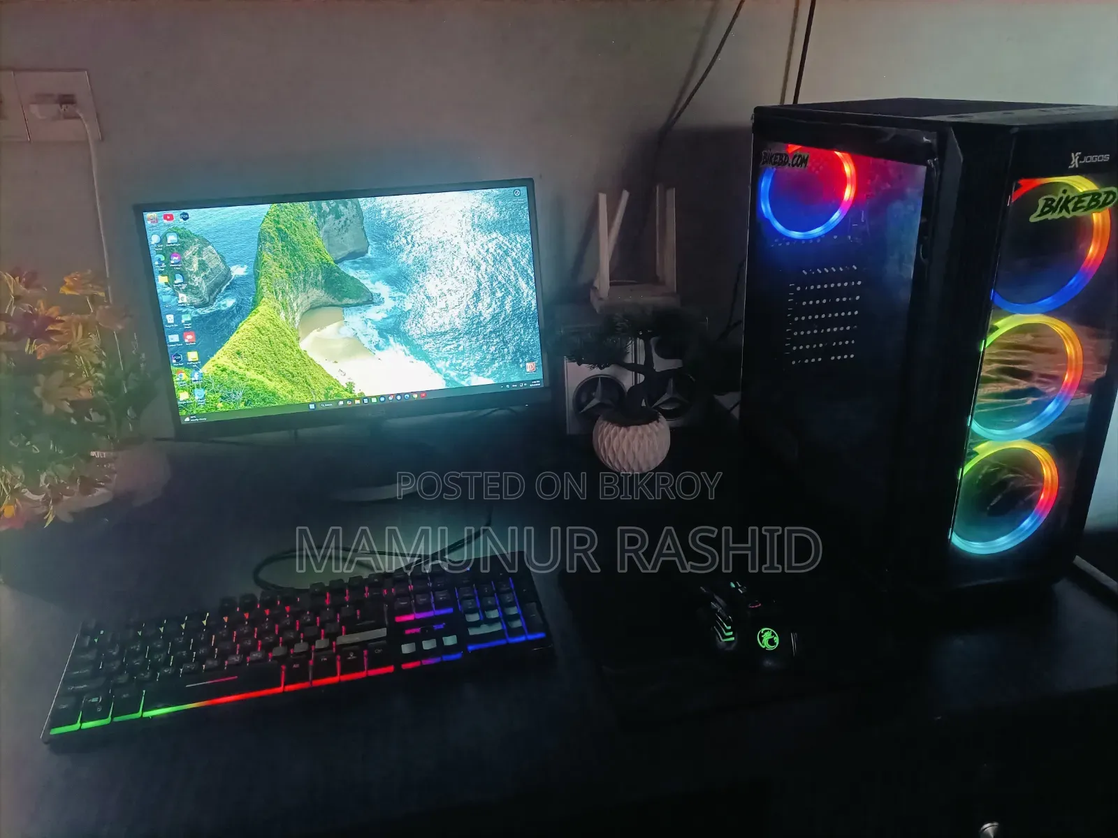 Desktop Computer MSI model 16GB AMD Ryzen 7 HDD+SSD 500GB
