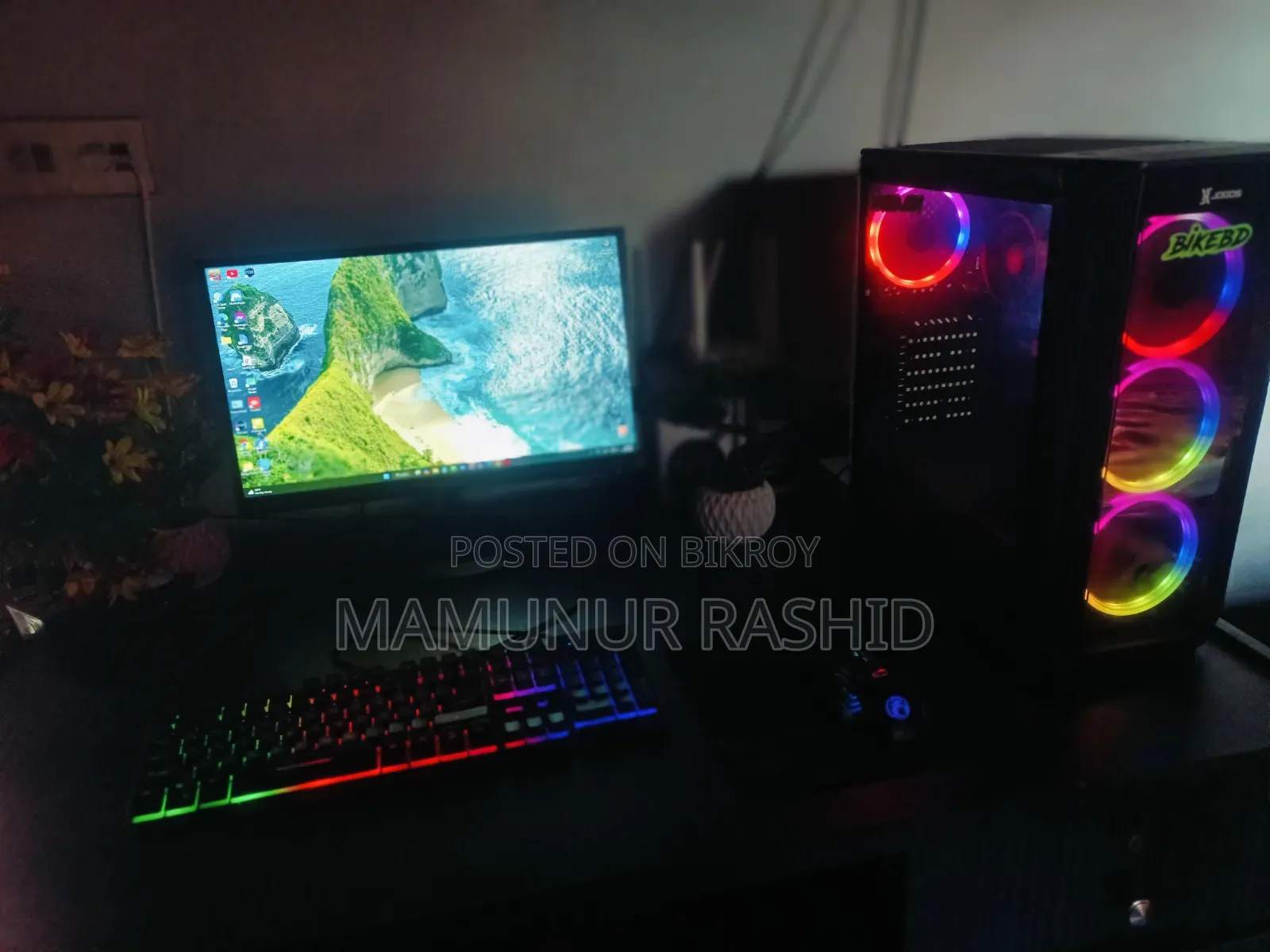 Desktop Computer MSI model 16GB AMD Ryzen 7 HDD+SSD 500GB