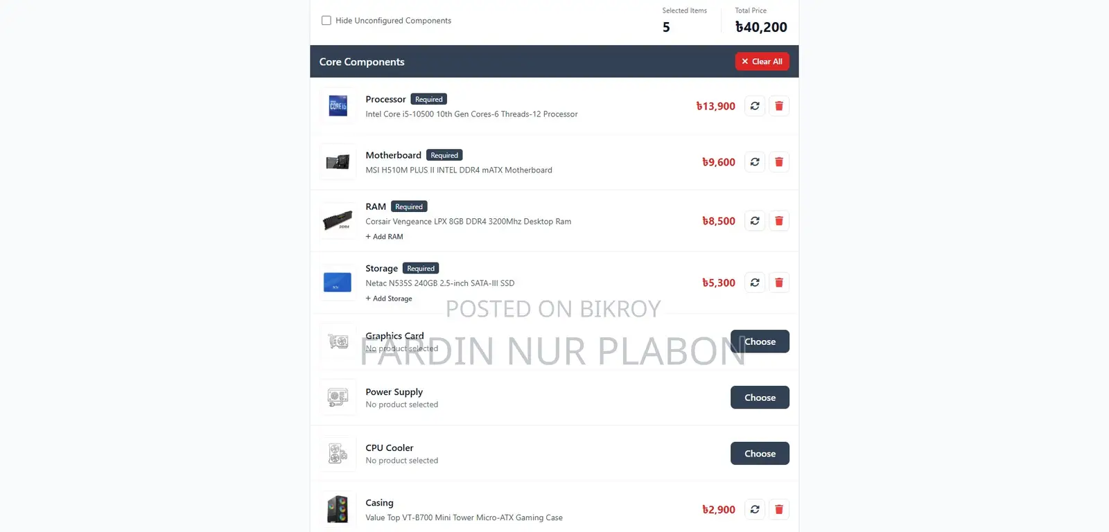 Desktop Computer 8GB Intel Core I5 SSD 256GB