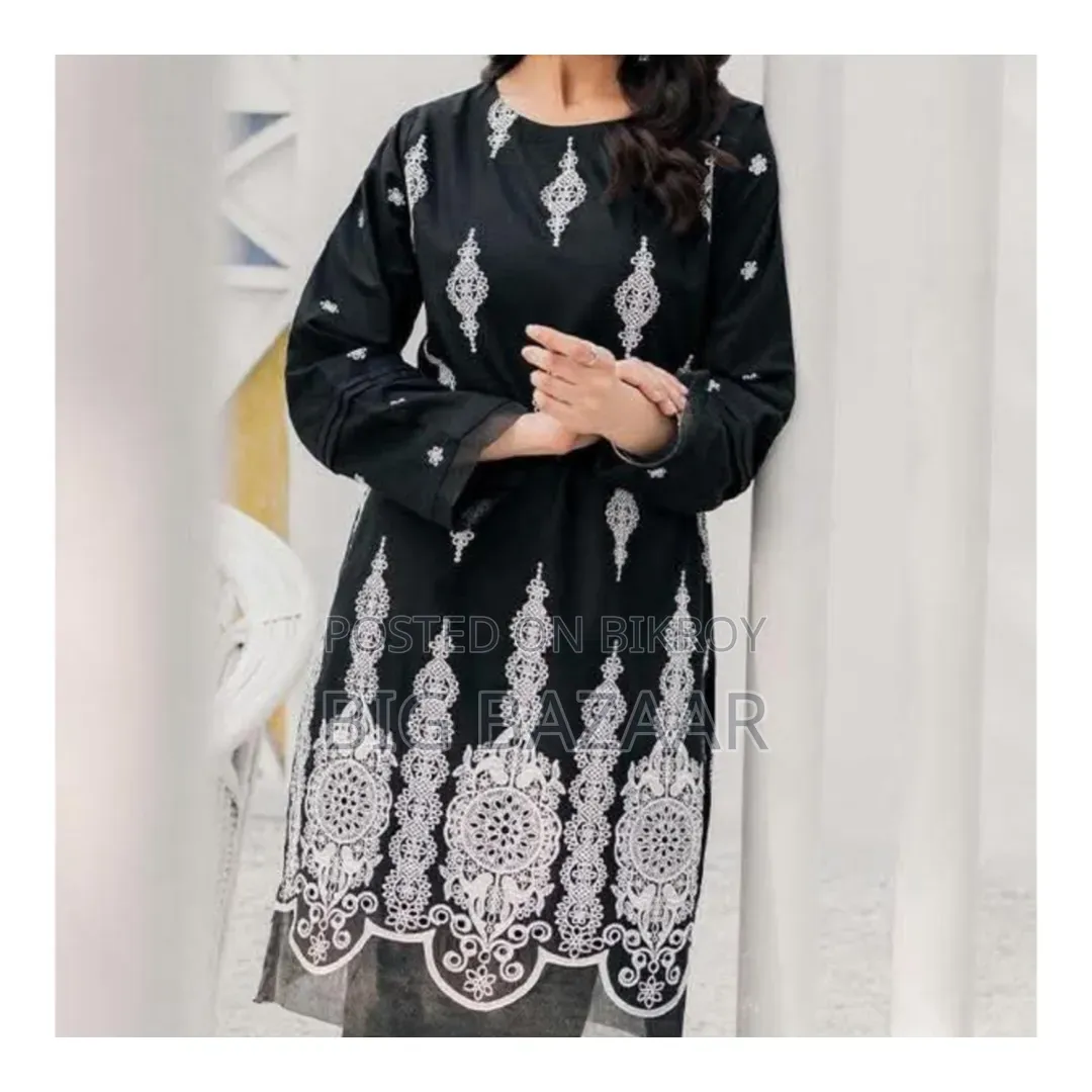 Cotton Embroidery Two Piece