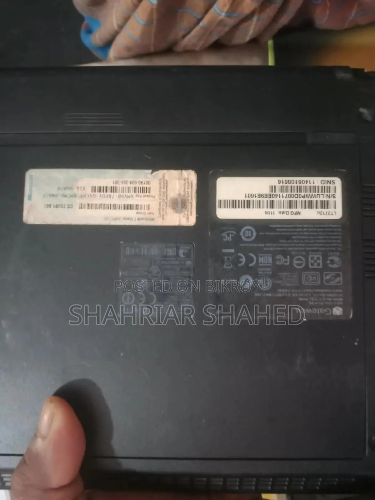 Gateway Laptop 1GB Intel Atom HDD 160GB
