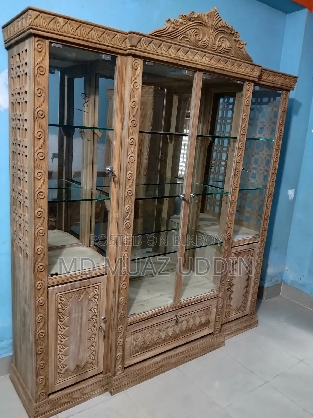 Teak Wood Showcase