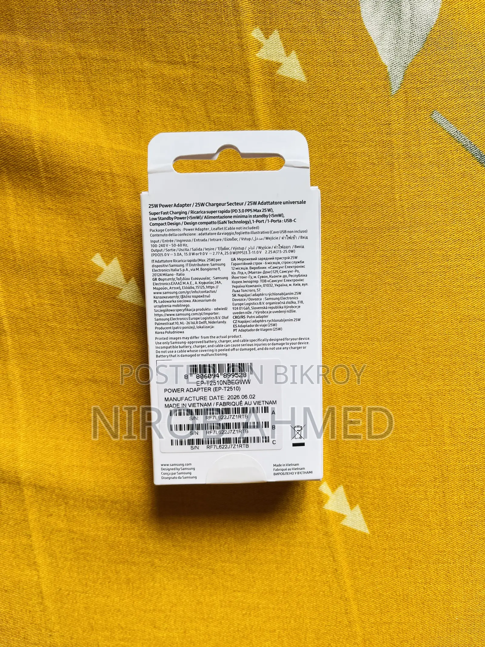 Samsung 25W Type-C Original Adapter