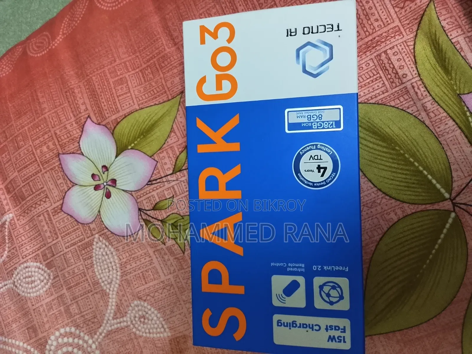 Tecno Spark Go 3 128 GB Black