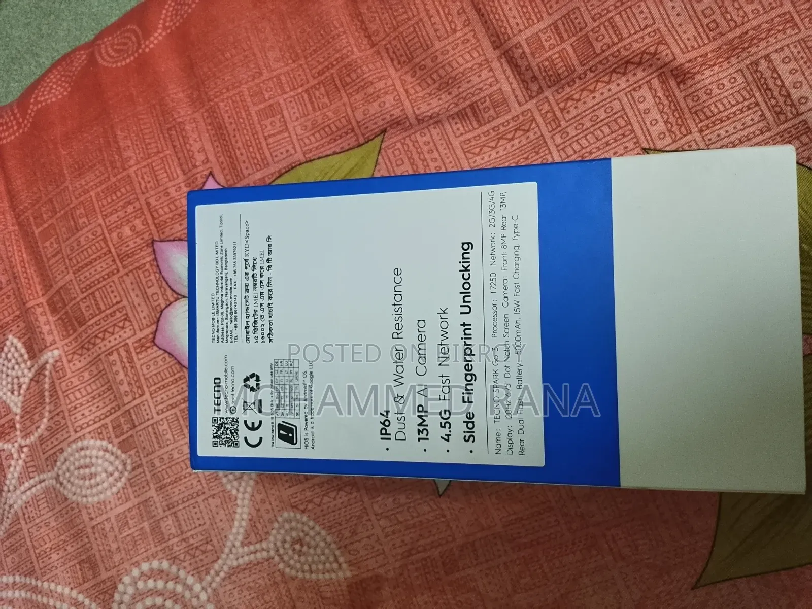 Tecno Spark Go 3 128 GB Black