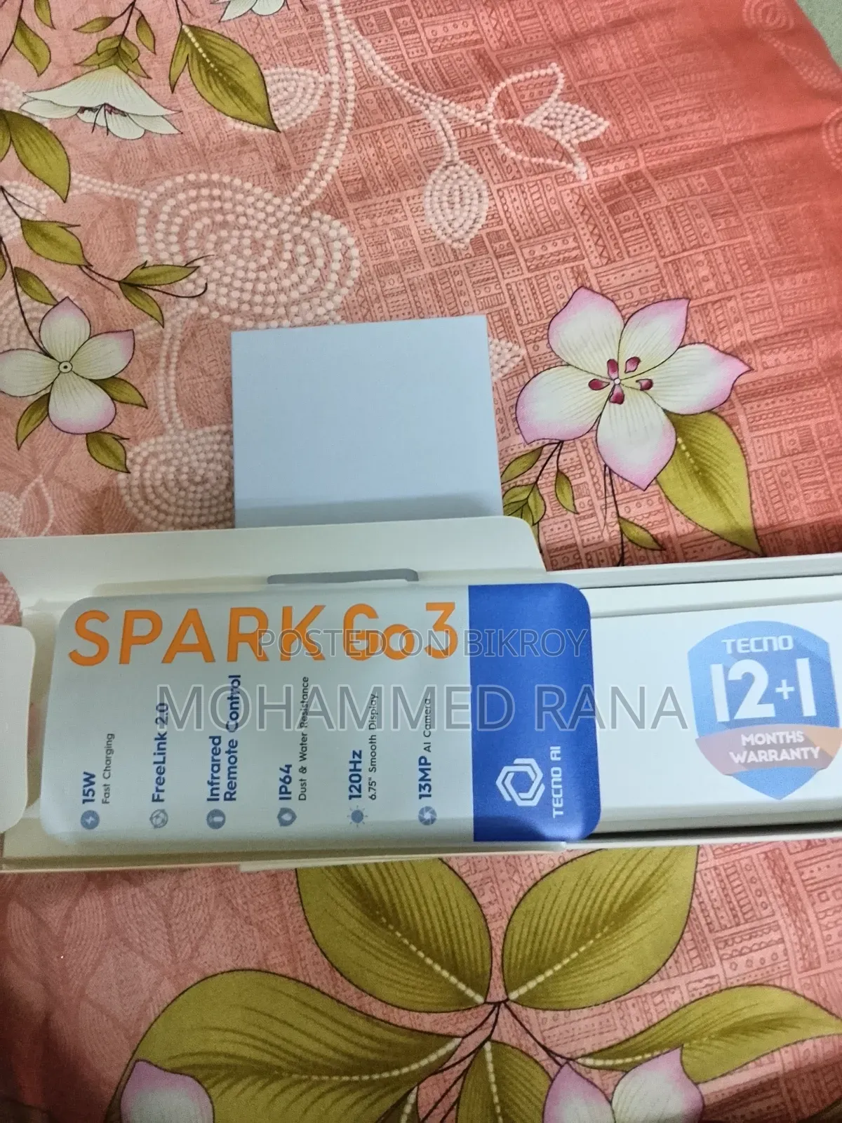 Tecno Spark Go 3 128 GB Black