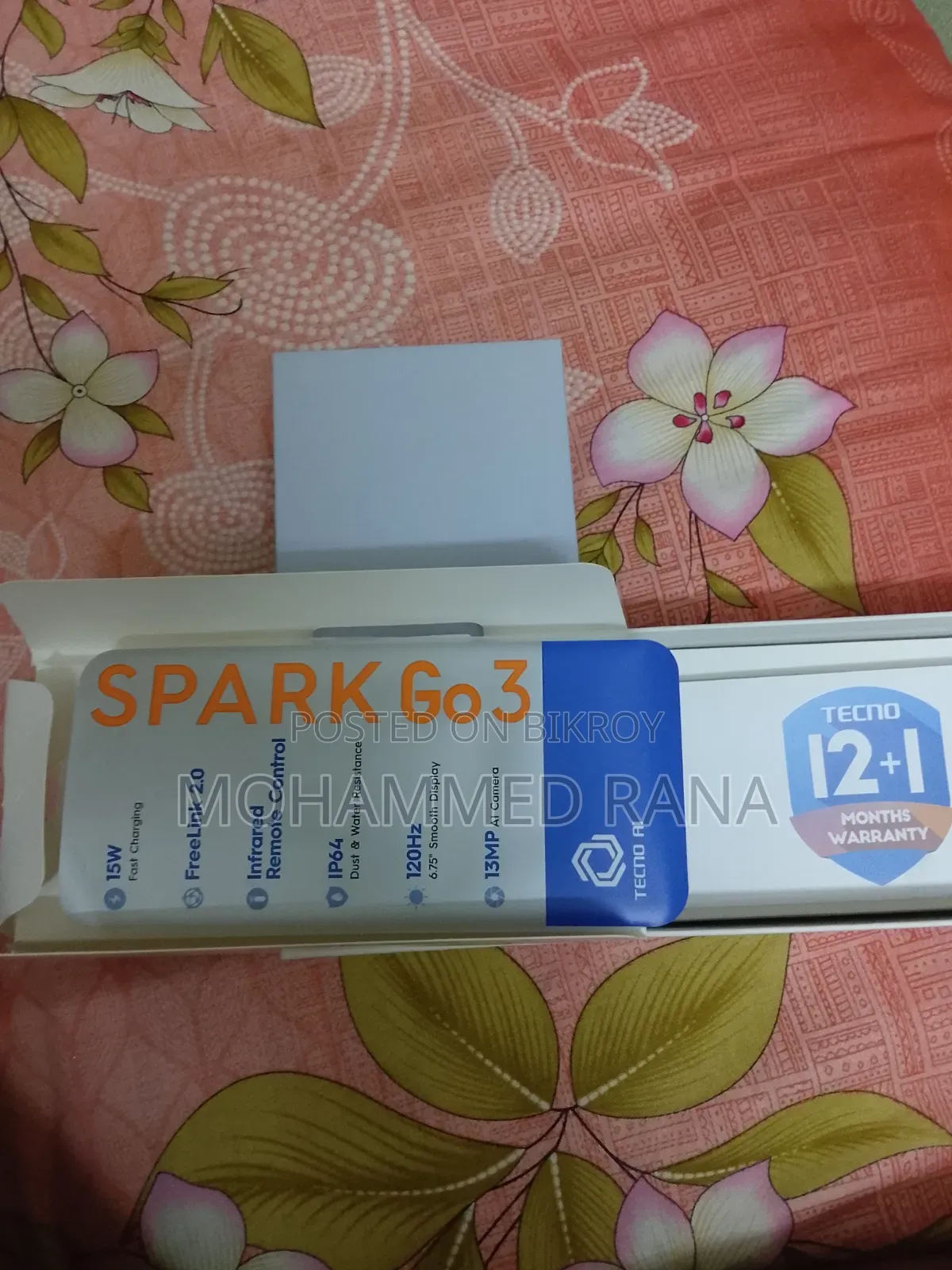Tecno Spark Go 3 128 GB Black