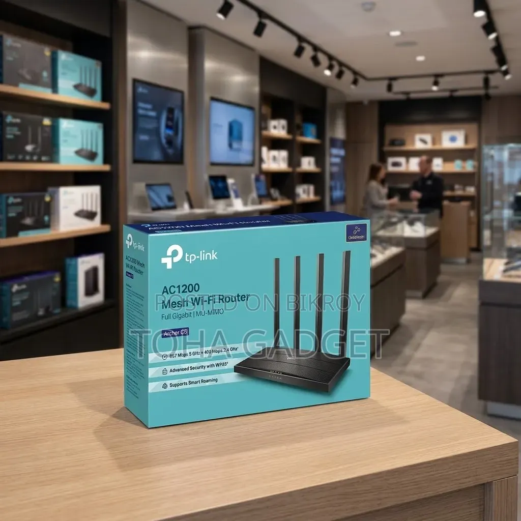 TP-Link Archer C6 AC1200 Dual-Band Gigabit Wi-Fi Router