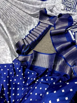 Original Indian Exclusive Kalki Silk Saree - Zari Border