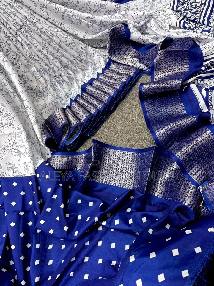 Original Indian Exclusive Kalki Silk Saree - Zari Border