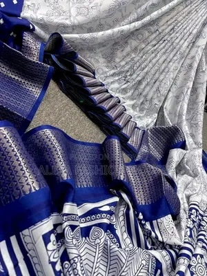 Original Indian Exclusive Kalki Silk Saree - Zari Border