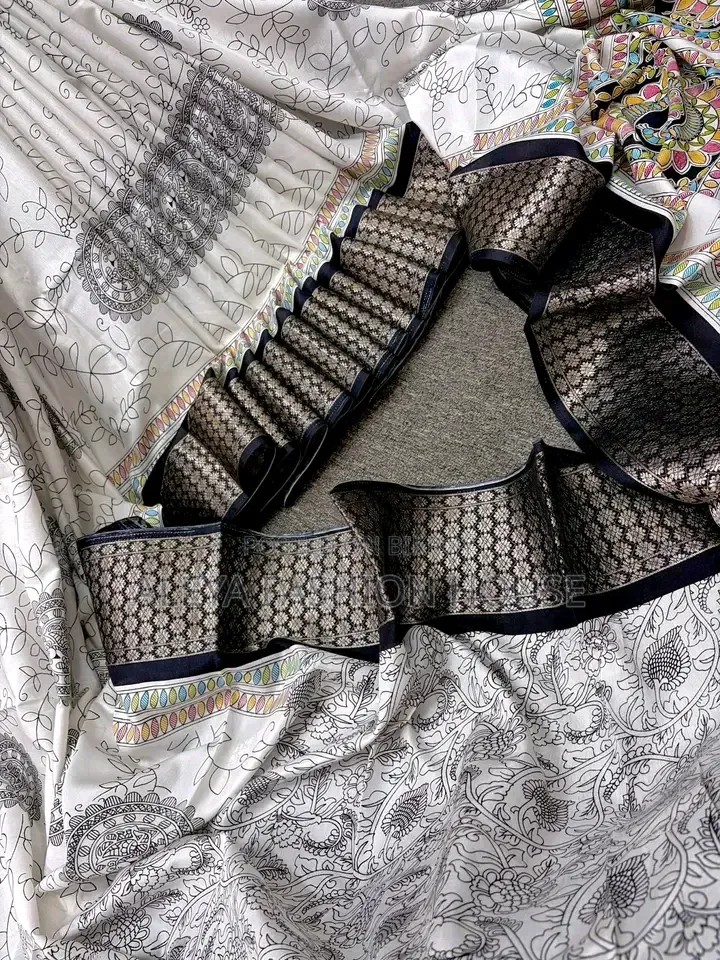 Original Indian Exclusive Kalki Silk Saree - Zari Border