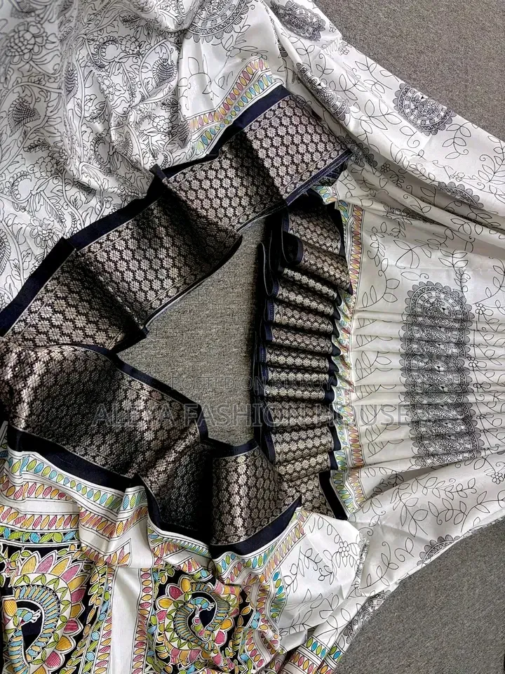 Original Indian Exclusive Kalki Silk Saree - Zari Border