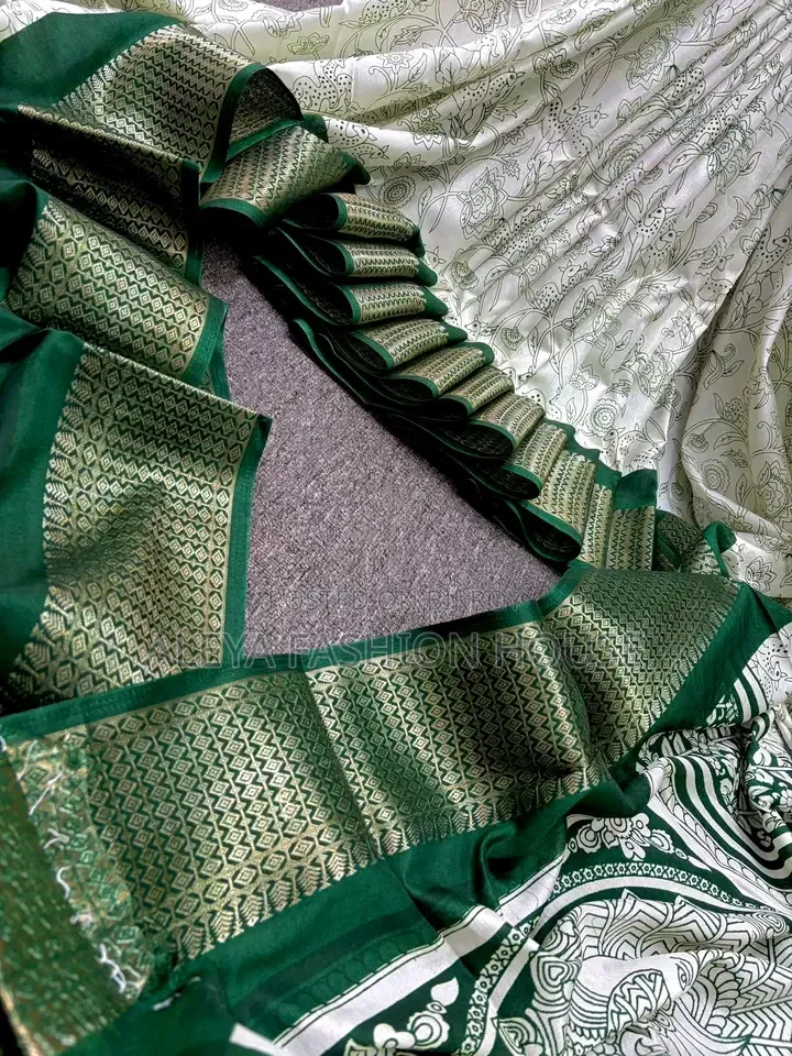 Original Indian Exclusive Kalki Silk Saree - Zari Border