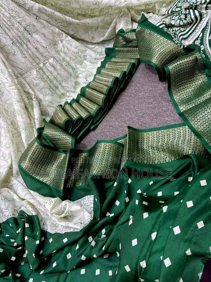 Original Indian Exclusive Kalki Silk Saree - Zari Border