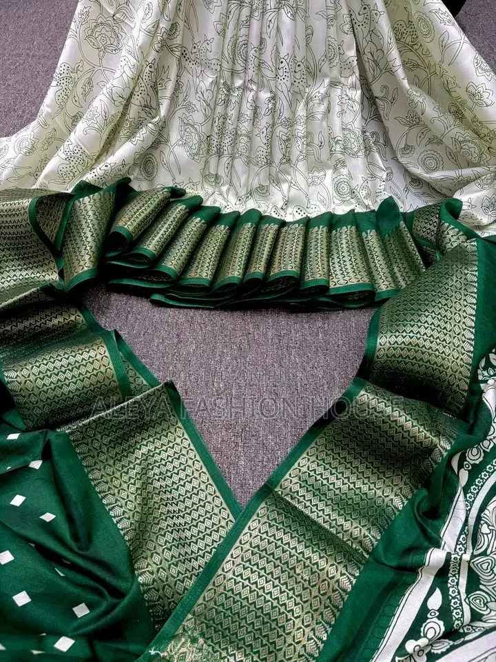 Original Indian Exclusive Kalki Silk Saree - Zari Border