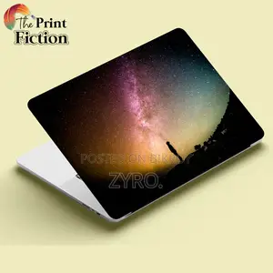 Laptop Sticker Galaxy With Alone Man