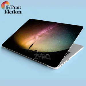 Laptop Sticker Galaxy With Alone Man