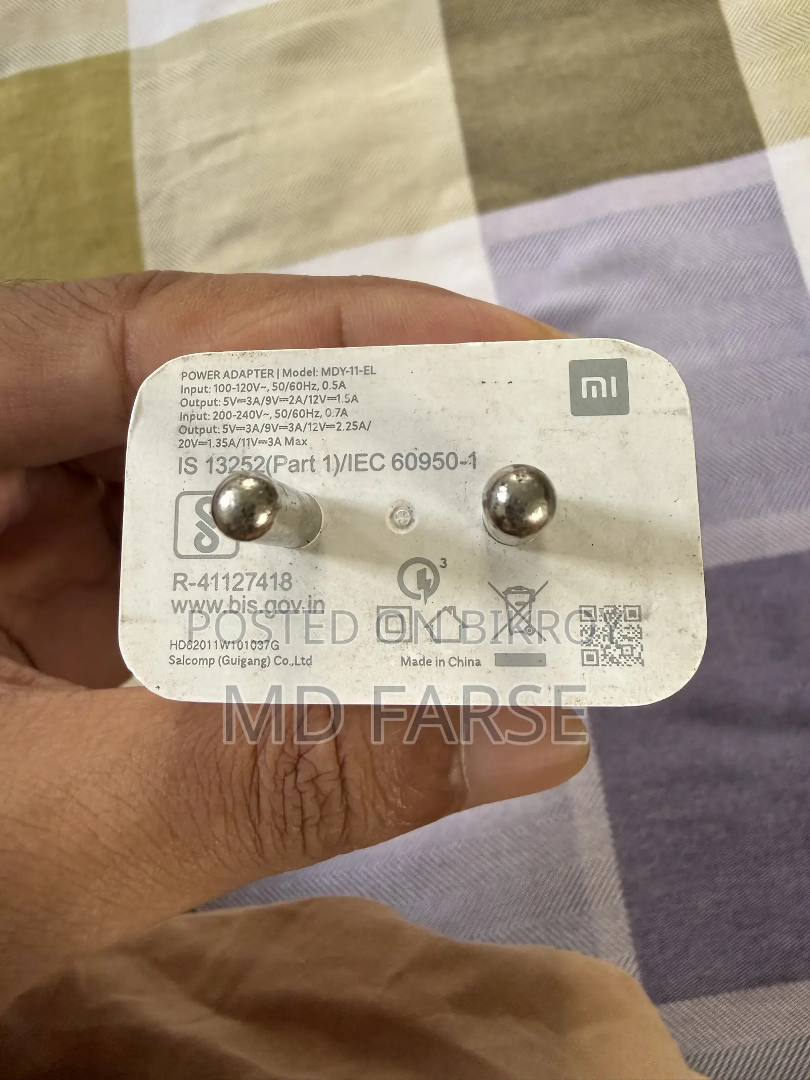 Mi 33w Charger With Original Cable