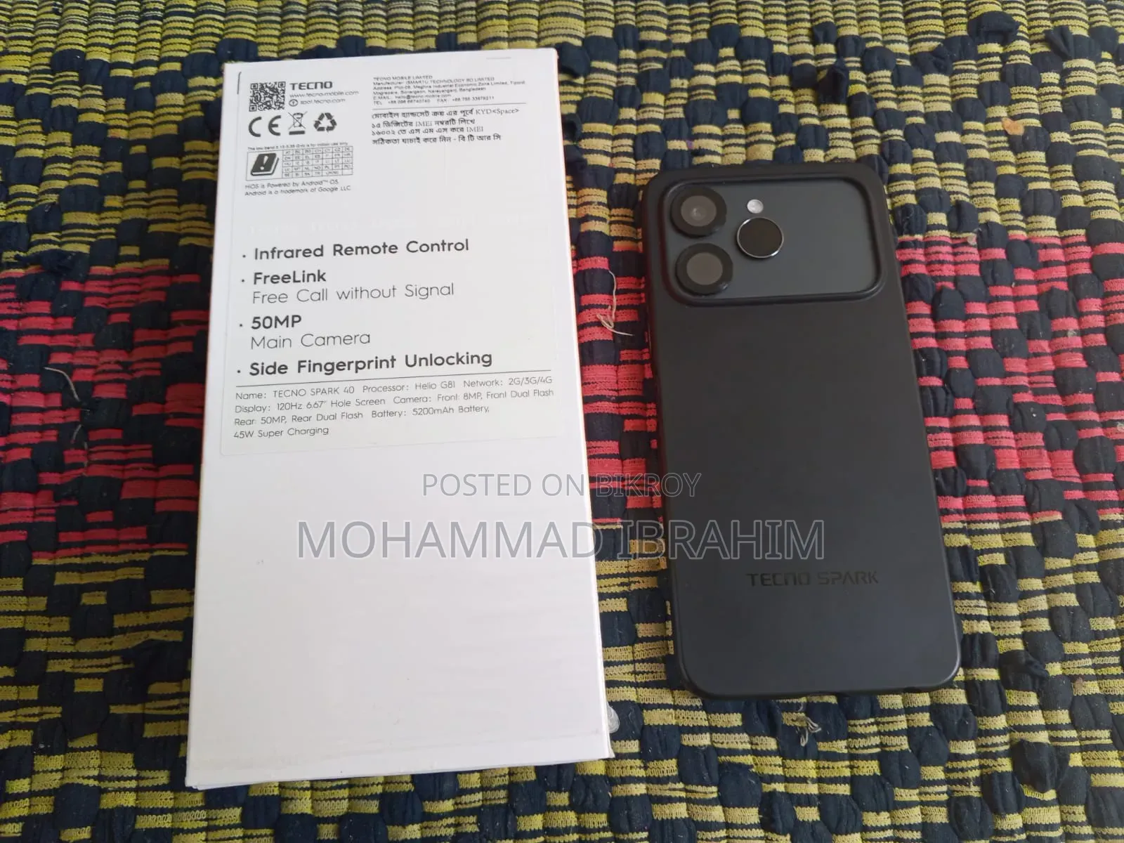 Tecno Spark 40 128 GB Black