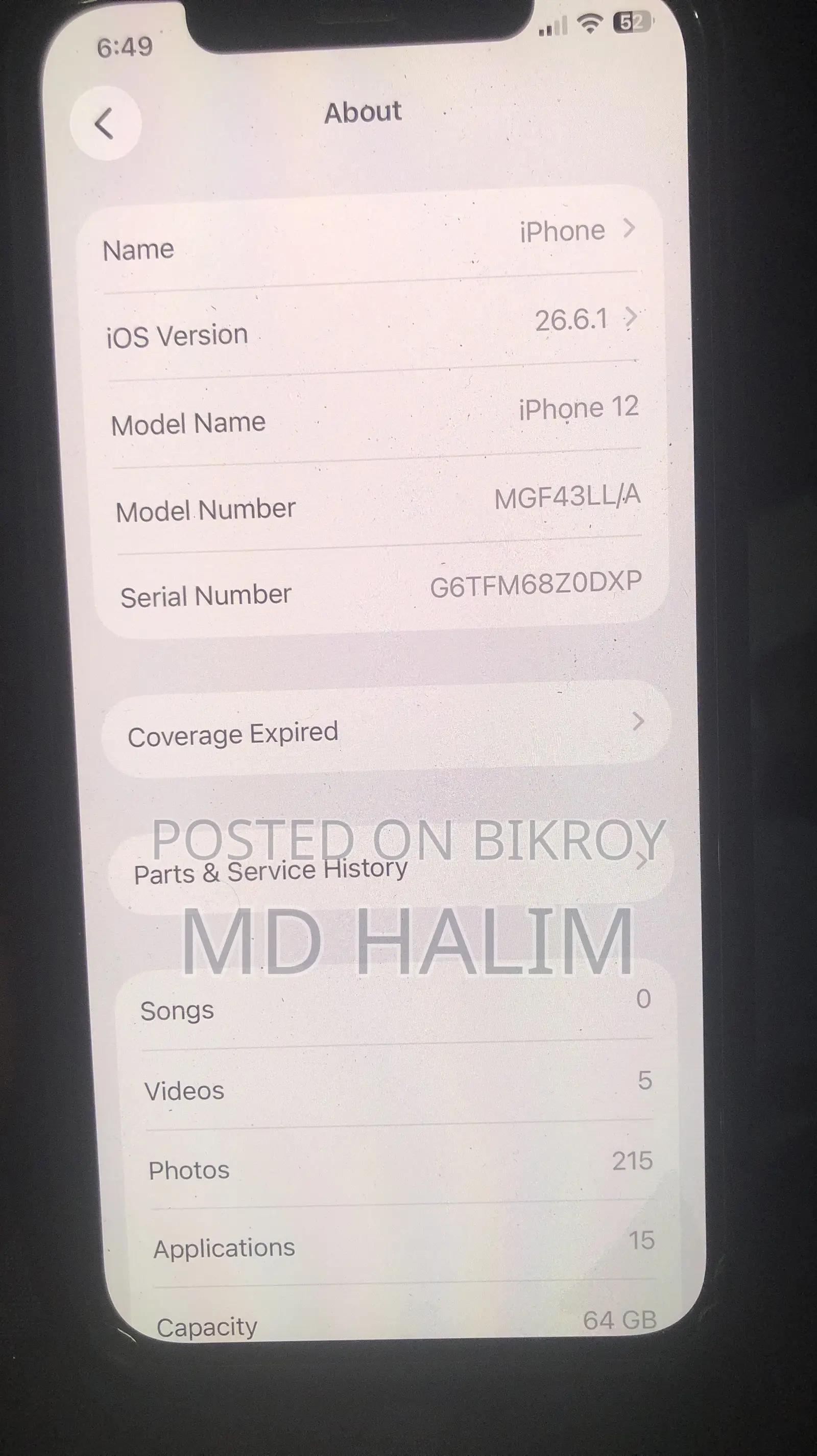 Apple iPhone 12 256 GB Black