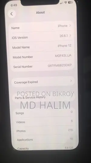 Apple iPhone 12 256 GB Black