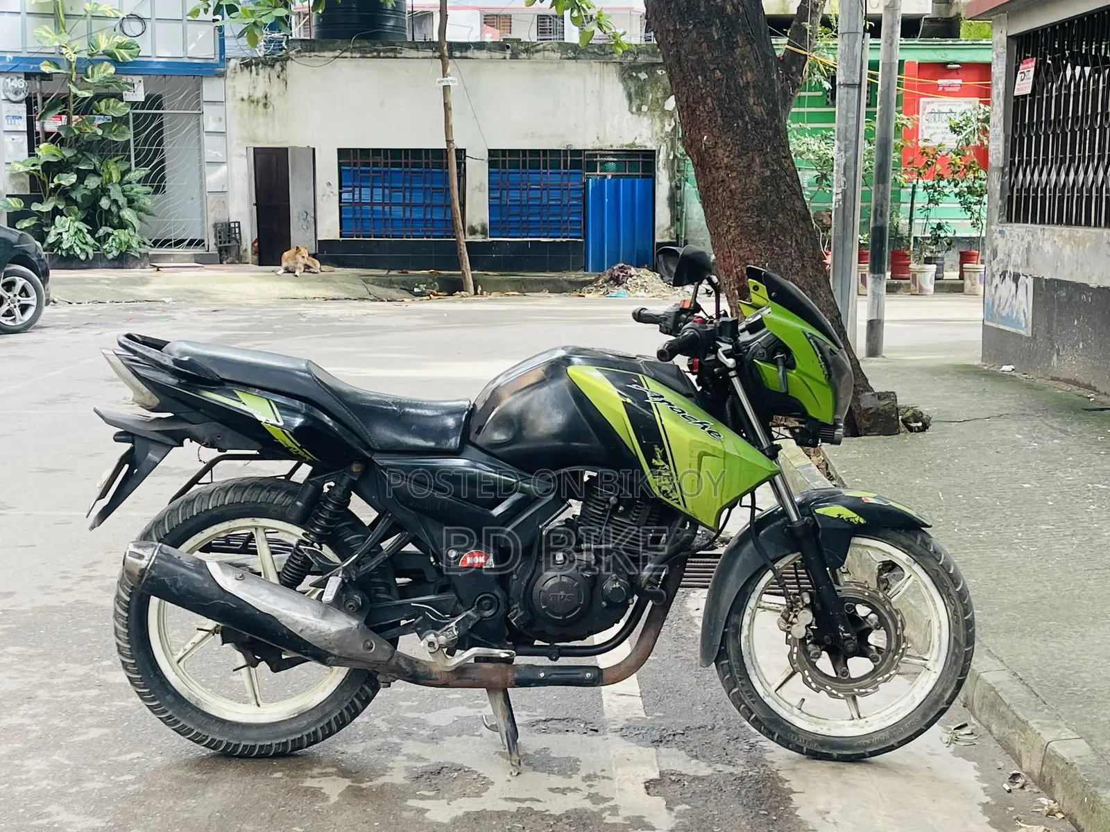 টিভিএস অ্যাপাচি আরটিআর ১৬০ টুভি ২০১৪ কালো