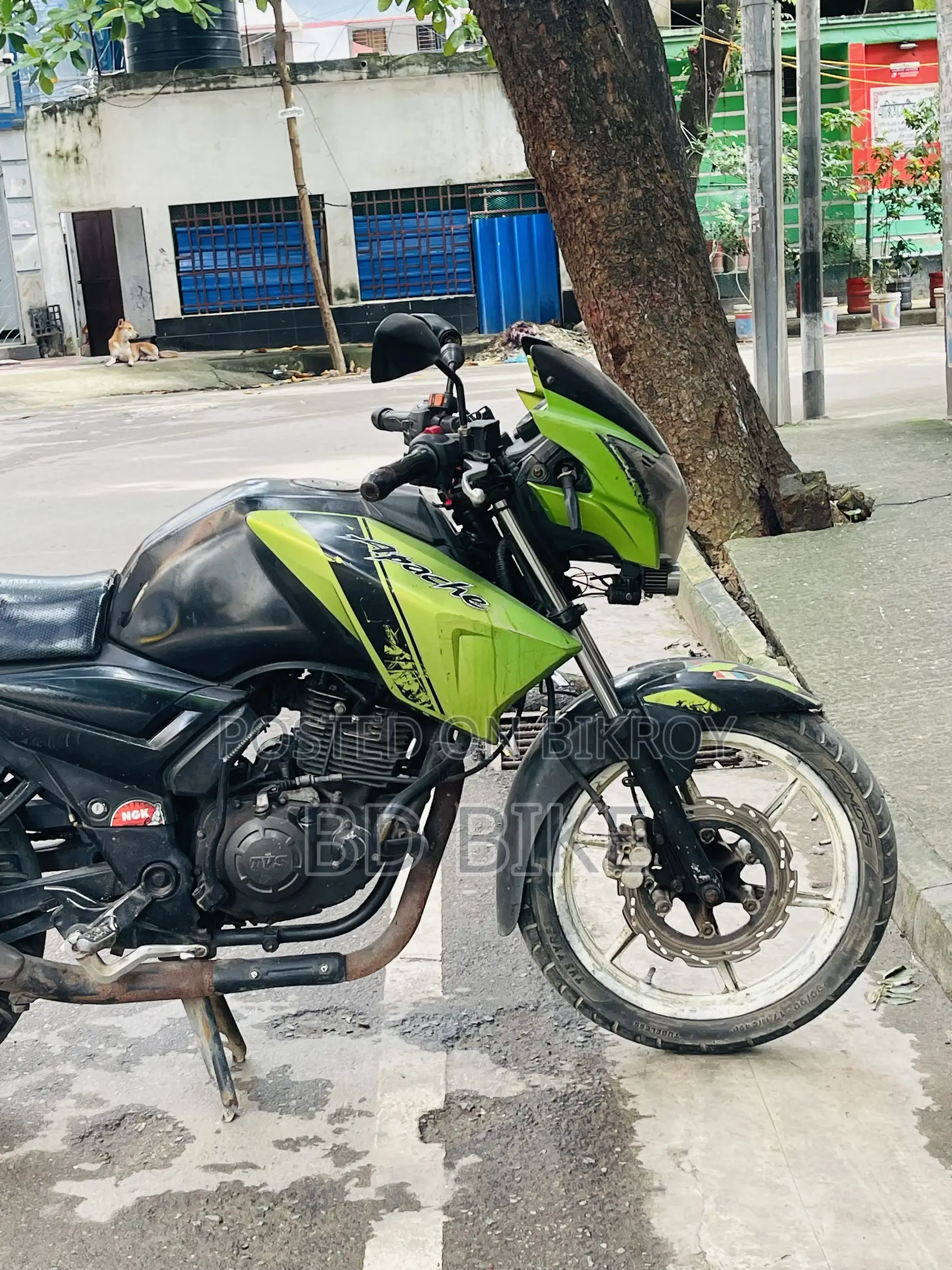 টিভিএস অ্যাপাচি আরটিআর ১৬০ টুভি ২০১৪ কালো
