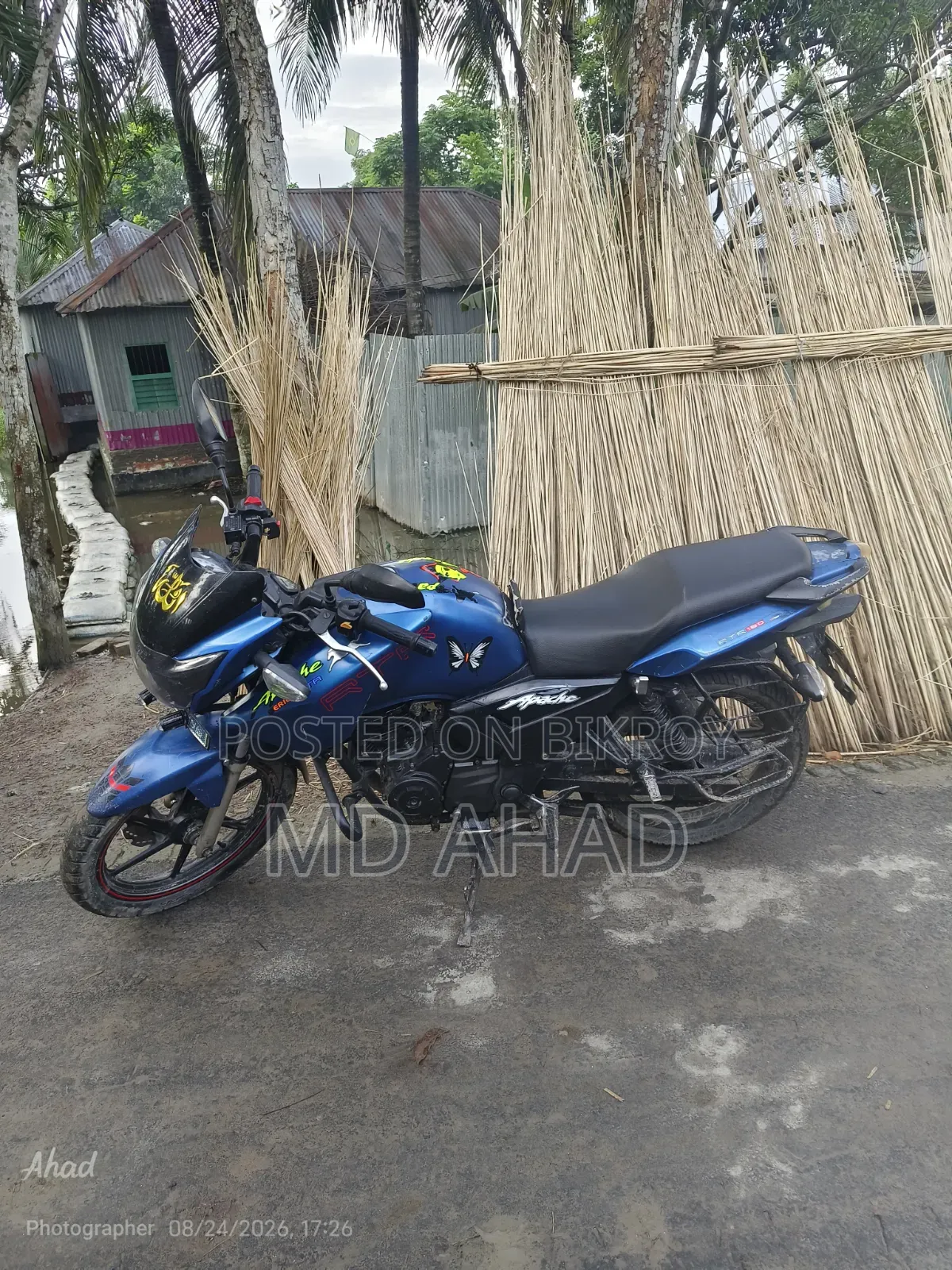 TVS Apache RTR 160 2V 2020 Blue