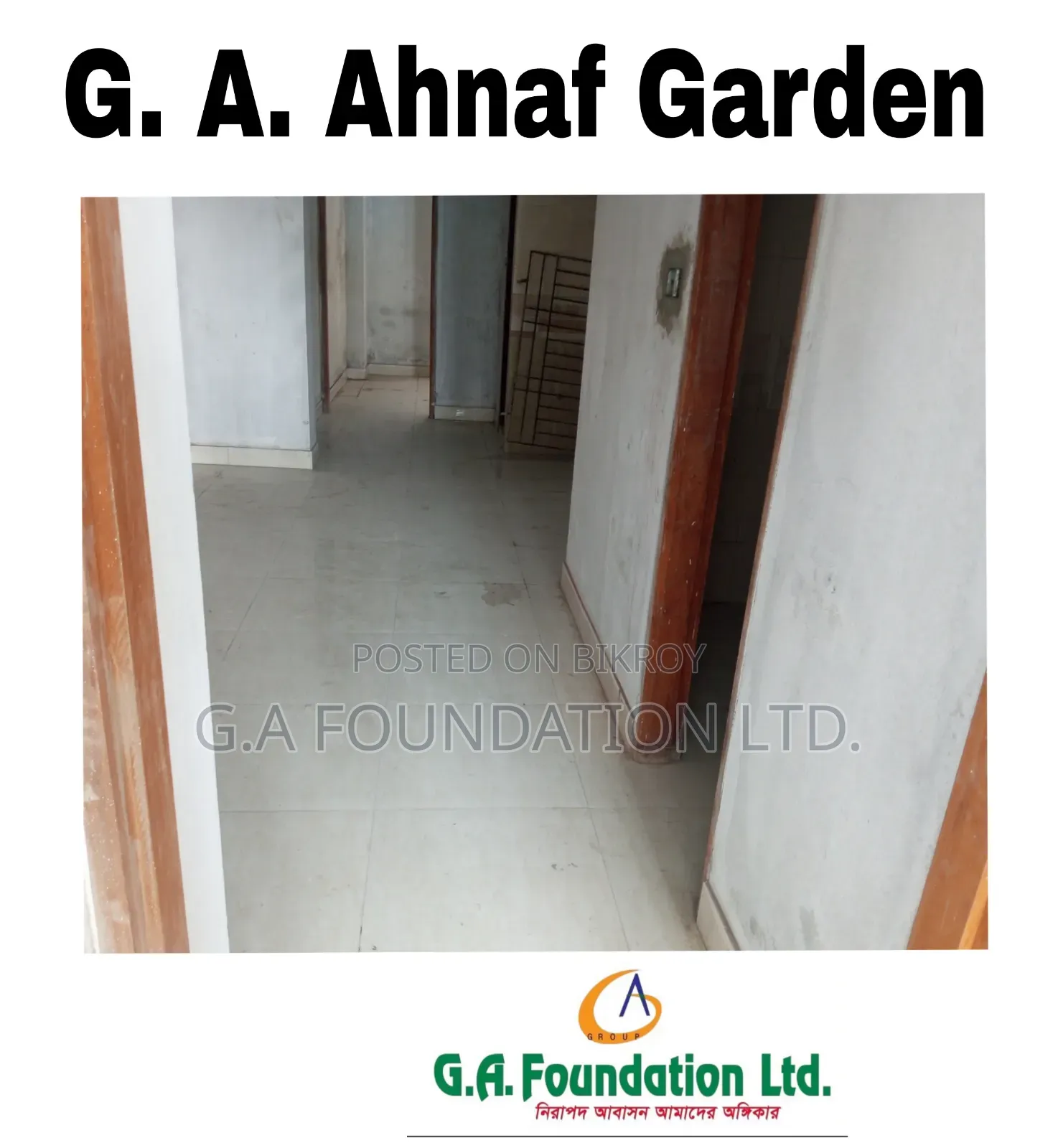 3-Bedroom Apartment in G. A. Ahnaf Garden, Mirpur for sale
