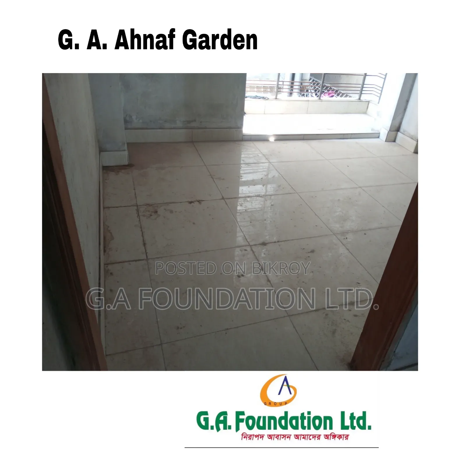 3-Bedroom Apartment in G. A. Ahnaf Garden, Mirpur for sale