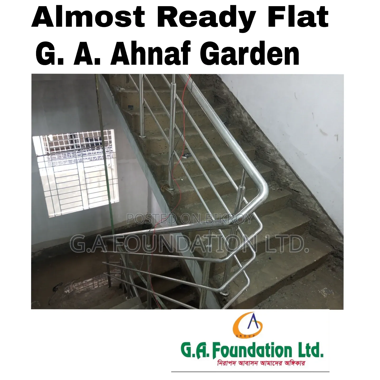 3-Bedroom Apartment in G. A. Ahnaf Garden, Mirpur for sale
