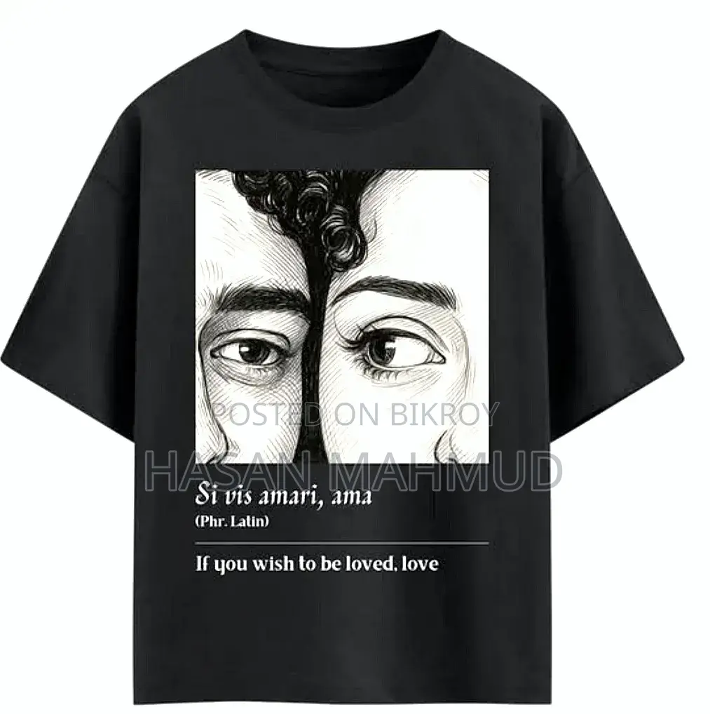 Custom Love Eye Portrait T-Shirt