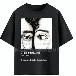 Custom Love Eye Portrait T-Shirt