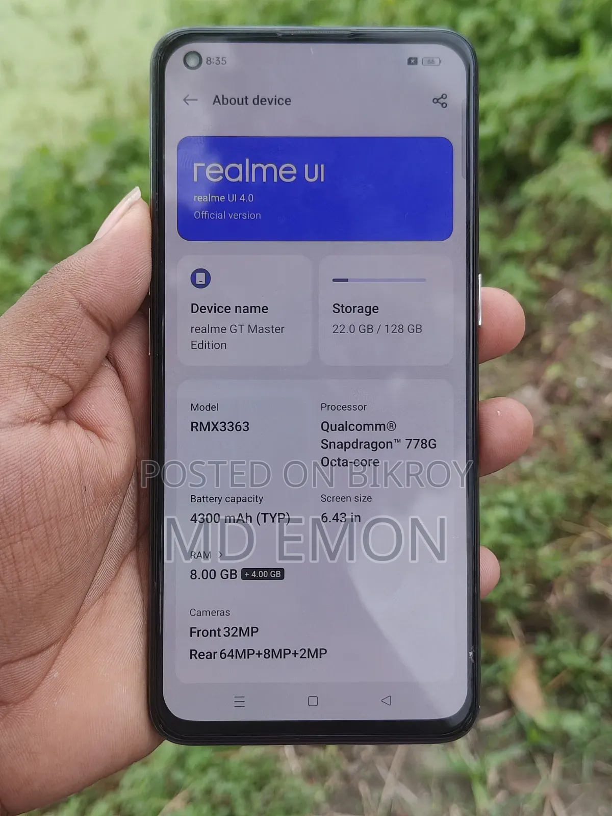Realme GT Master Edition 128 GB Black