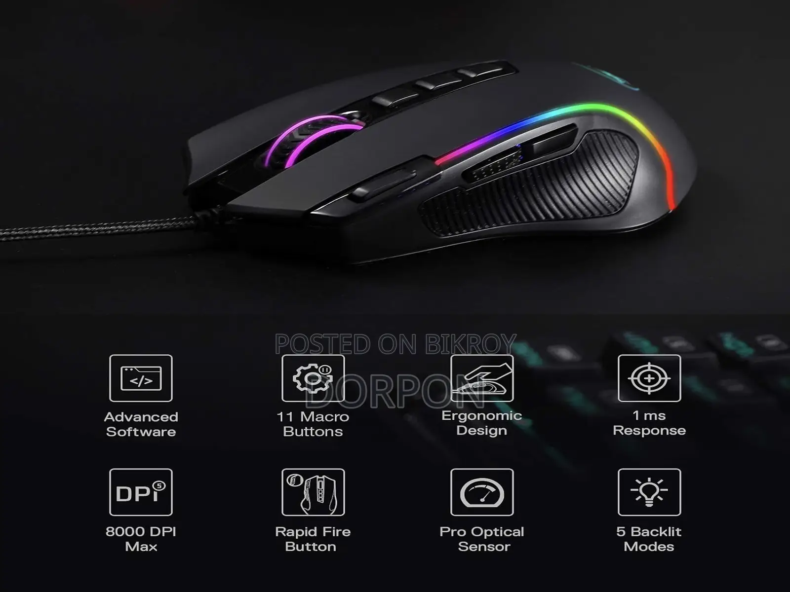 Redragon M612 Predator RGB গেমিং মাউস