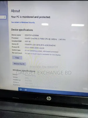 Laptop HP 4GB Intel Core I3 SSD 128GB