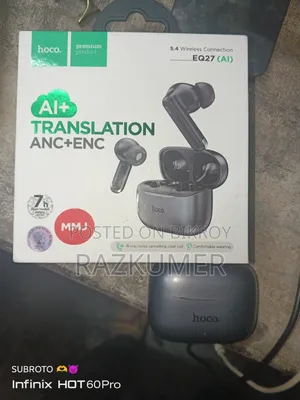 EQ27 Fun AI Translation Earbuds Anc+enc