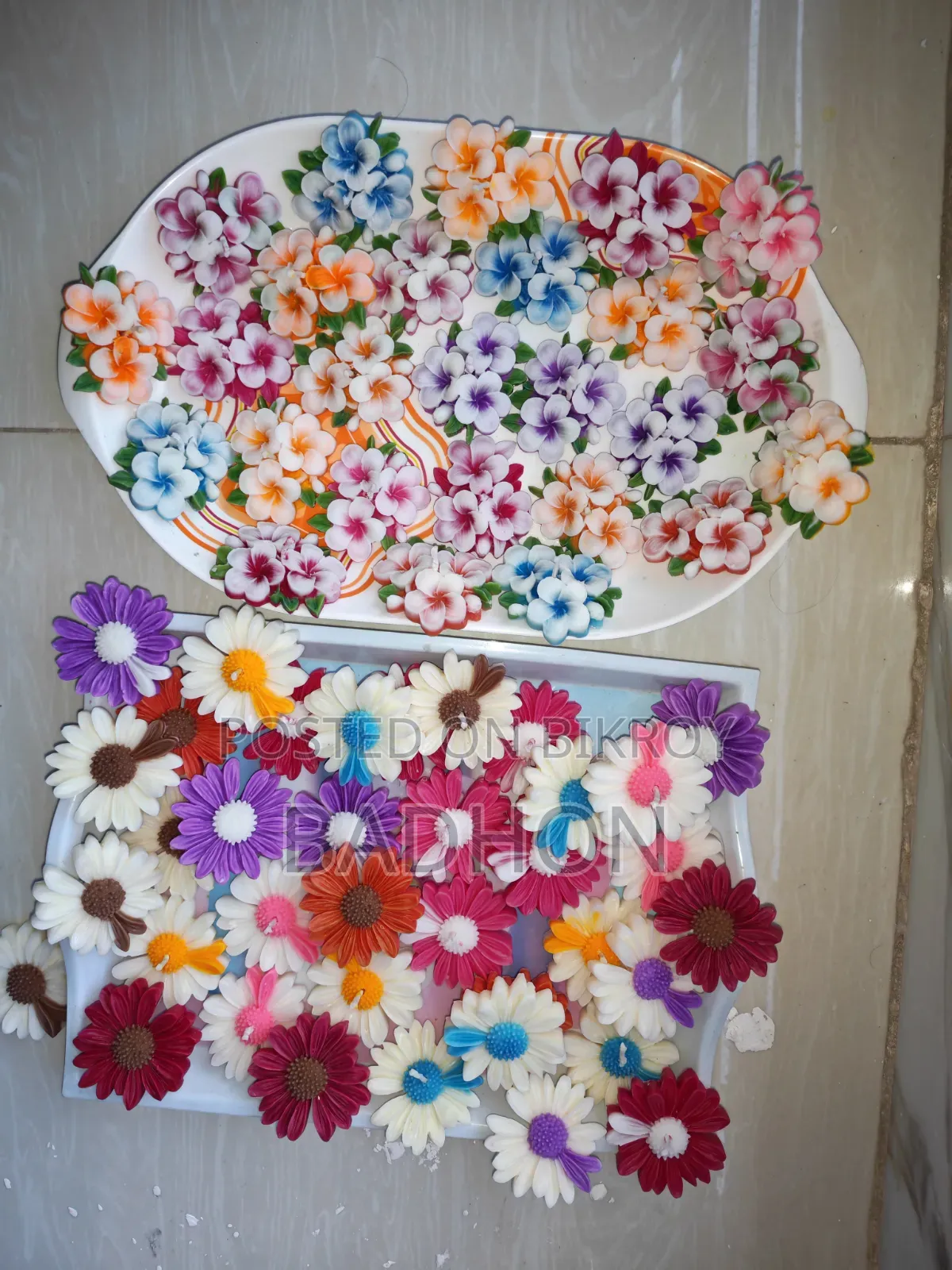 ডেইজি এবং কাঠগোলাপ ক্যান্ডেল (১০ পিস)