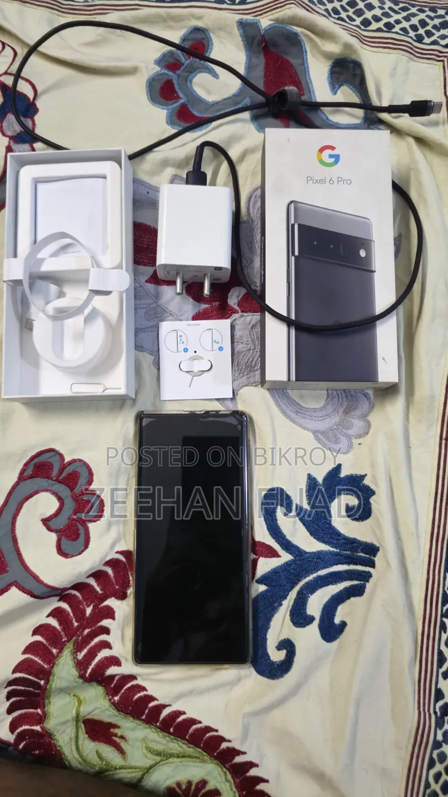 গুগল পিক্সেল ৬ প্রো ২৫৬ জিবি গ্রাফাইট