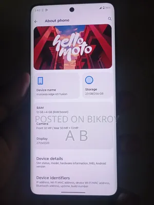 Motorola Edge 60 Fusion 256 GB Gray