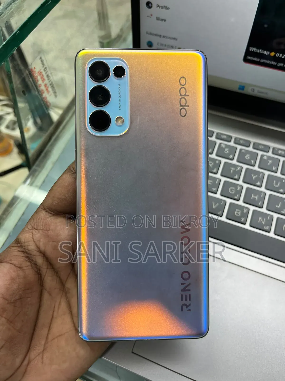 অপ্পো রেনো ৫ প্রো ৫জি ২৫৬ জিবি সিলভার