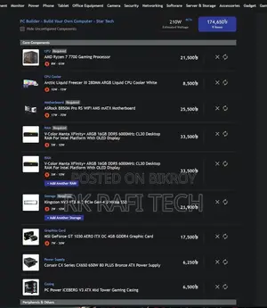 New Desktop Computer 32GB AMD Ryzen 7 SSD 1T