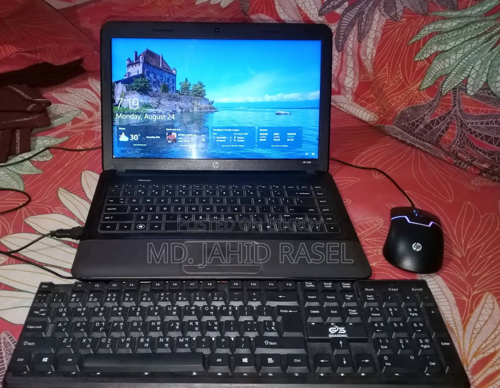 Laptop HP 15s 4GB Intel Core i3 HDD+SSD 128GB