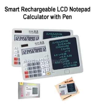 Smart Rechargeable LCD Notepad Calculator With Pen