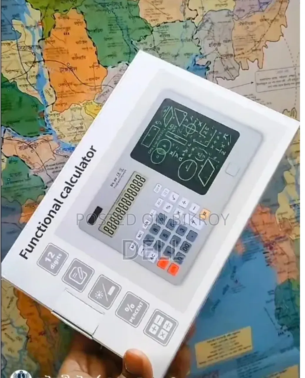 Smart Rechargeable LCD Notepad Calculator With Pen