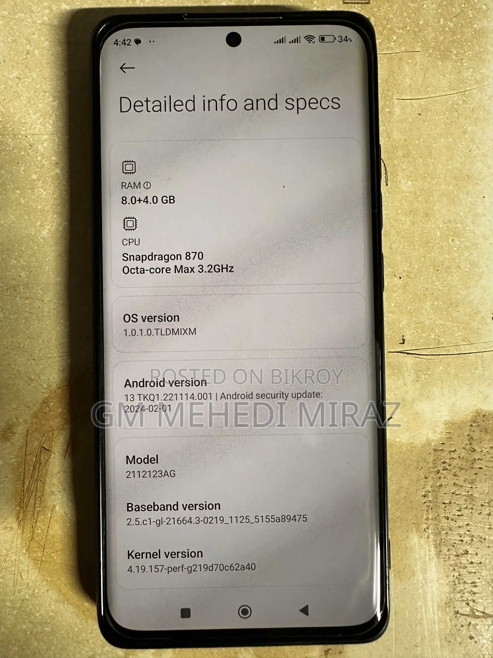 Xiaomi 12X 256 GB Silver
